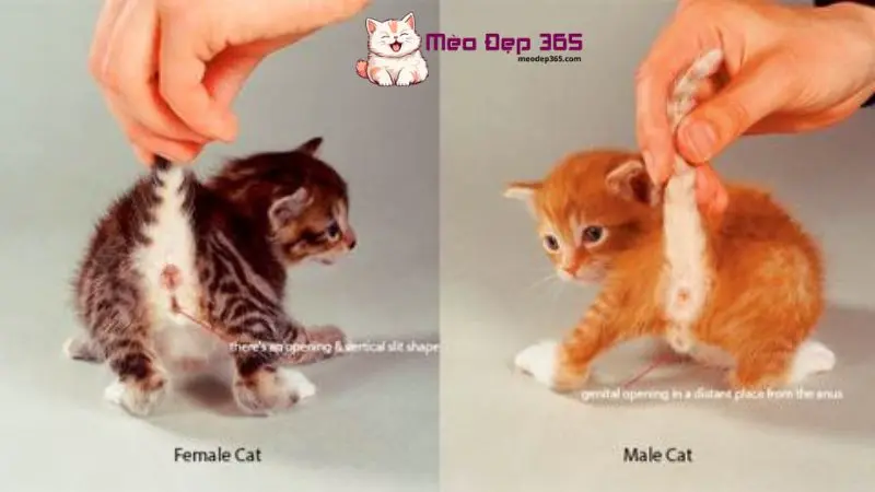 Cách phân biệt mèo đực và mèo cái